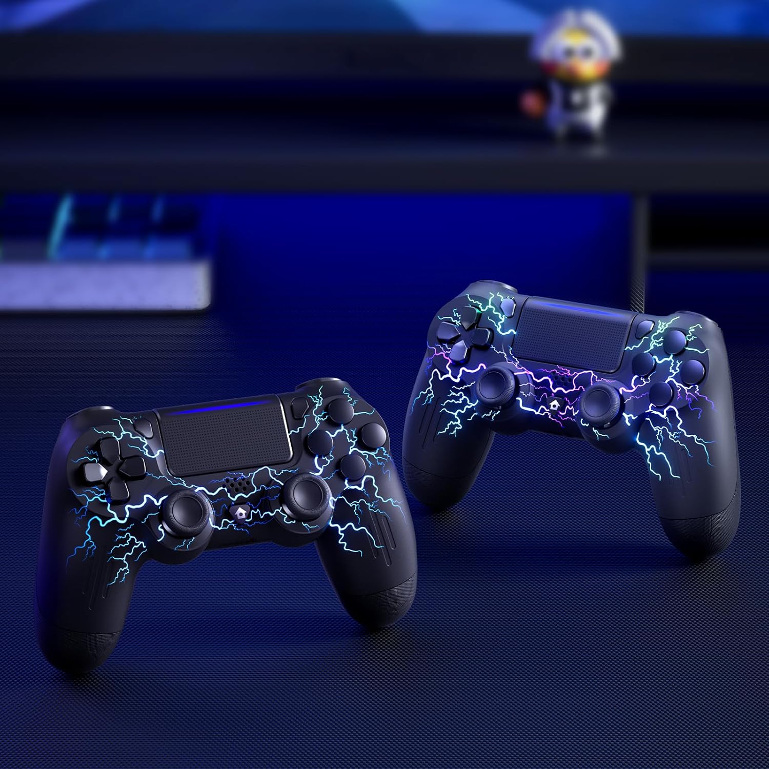 Gaming Consoles & Controllers - ECHTPower Wireless Controller für PS-4, LED Game Controller kompatibel mit PS-4/Slim/Pro/PC, Gamepad mit Dual Vibration, RGB, 1000 mAh Akku, 6-Achsen, Touchpad, Kopfhörer-Buchse, Screenshot – Bild 6