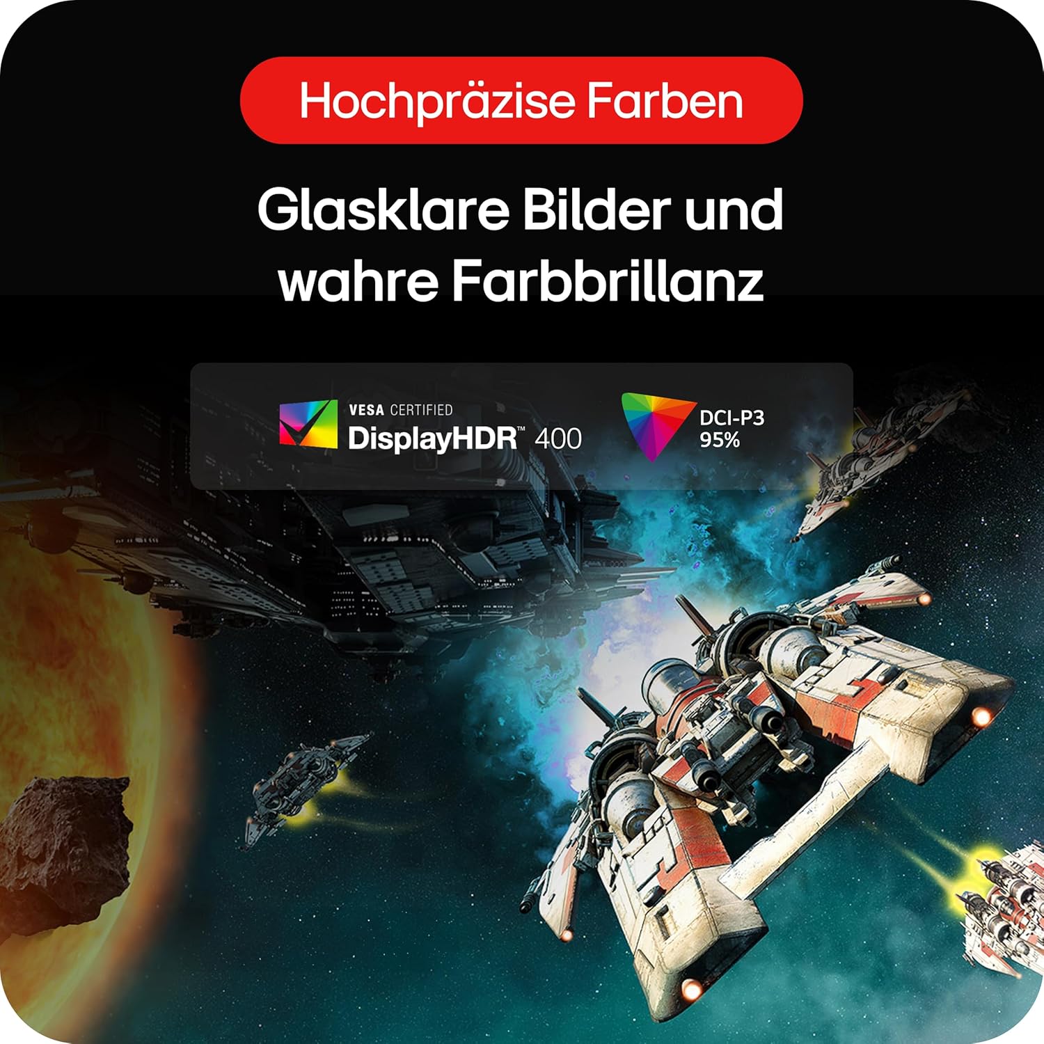 Gaming PC & Gaming Monitors - LG Electronics 32GR93U-B.AEU Ultragear™ UWQHD Gaming Monitor 32", 3840 x 2160, 16:9, 1 ms GtG, 144 Hz, DCI-P3 95%, HDR10, NVIDIA® G-SYNC® Compatible, AMD FreeSync™ Premium Black – Bild 6