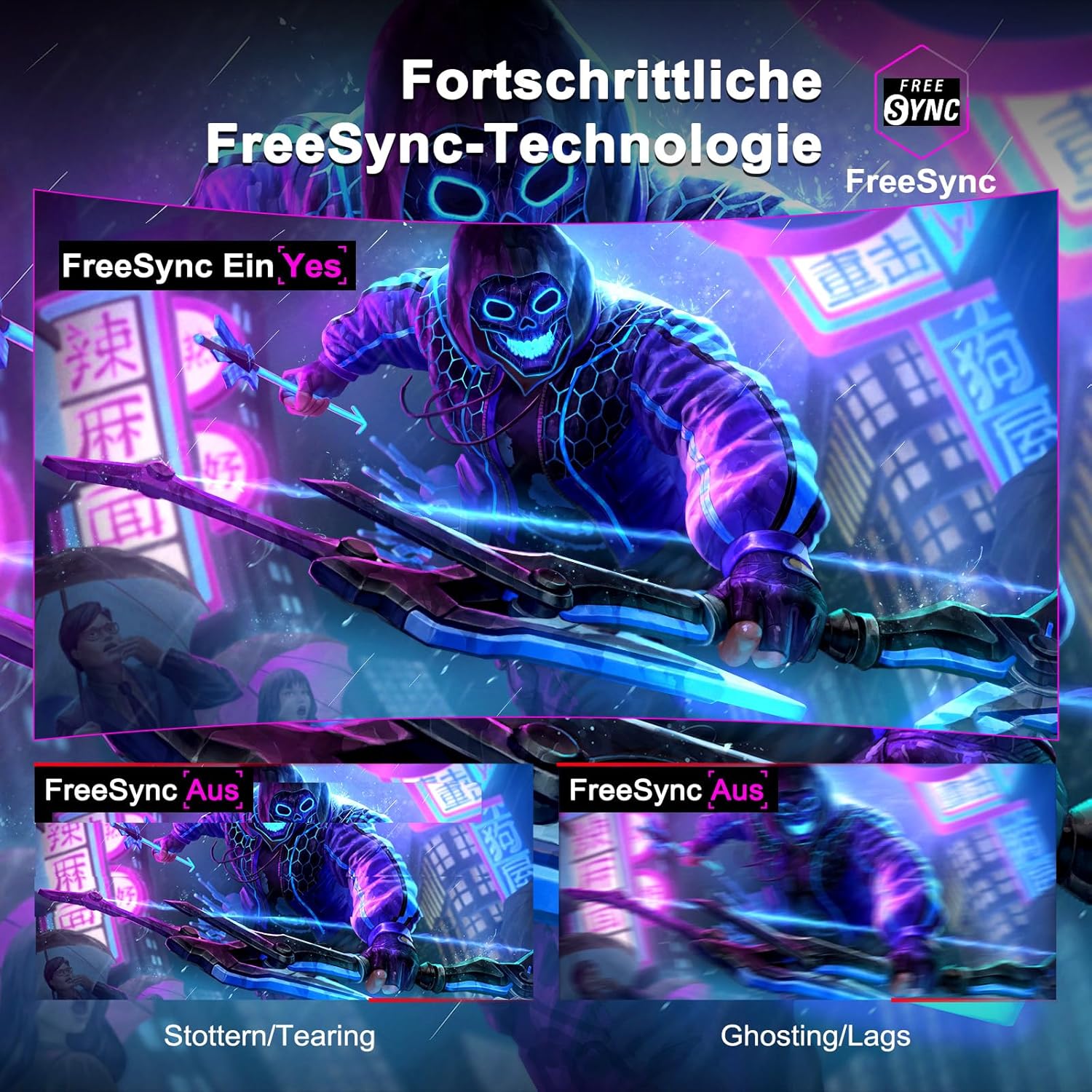 Gaming PC & Gaming Monitors - Minifire 24-Inch Curved Gaming Monitor 180Hz, 1 ms, 130% sRGB, with Speakers, HDR, FreeSync, 300 cd/m², VA, FHD 1080P, Frameless, HDMI1.4 DP1.2 Ports (MFG24C1 HDMI Cable Included) – Bild 6