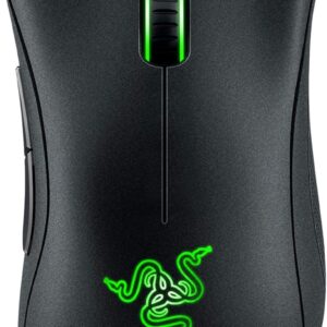 Gaming Tastatur & Maus – Razer DeathAdder Essential (2021) Wired Gaming Mouse with Optical Sensor with 6400 DPI (5 Programmable Buttons, Ergonomic Form Factor, 10 Million Clicks Life) Black