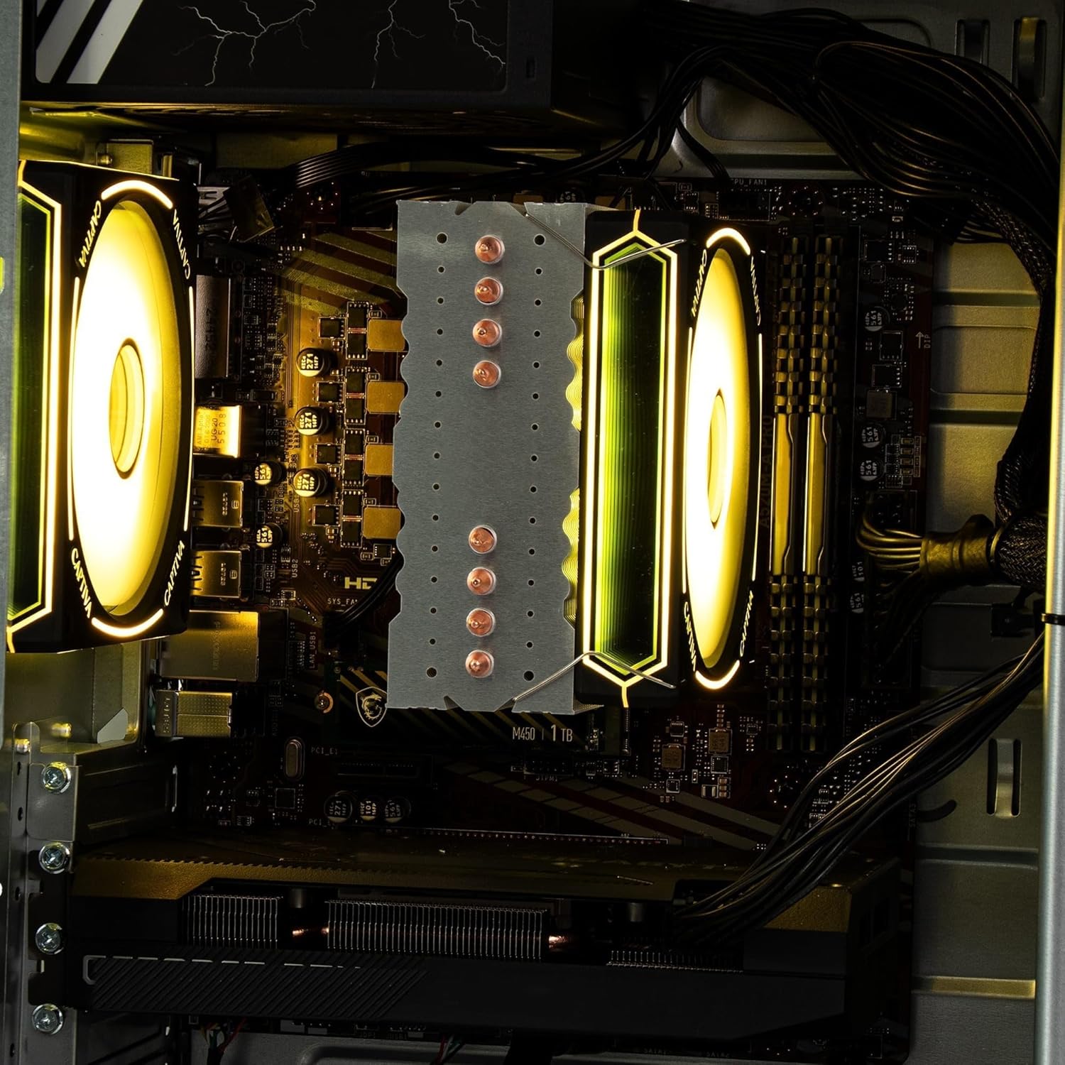 Gaming PC & Laptops - Captiva PC Highend Gaming R98-172 AMD Ryzen 7 5700X 32GB DDR4 RAM NVIDIA GeForce RTX 5070 12GB 1TB SSD without OS – Bild 4