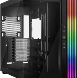 Gaming PC & Laptops – be quiet! Light Base 900 DX Black PC Case, Stunning Panoramic View, Show Case, Dual Chamber Design, Solid ARGB LED Strip, Inverted and Horizontal Usable, E-ATX Motherboard Compatible
