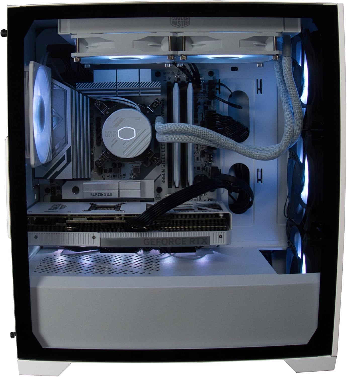 Gaming PC & Laptops - White Gaming PC Intel Core Ultra 9 285 to 5.6 GHz Turbo 64GB DDR5-6000MHz 4TB M.2 SSD Ge Force RTX 5070 12GB GDDR7 Wi-Fi 240 mm Water Cooling Windows 11 Pro Adjustable RGB Lighting – Bild 4