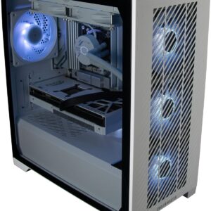 Gaming PC & Laptops – White Gaming PC Intel Core Ultra 9 285 to 5.6 GHz Turbo 64GB DDR5-6000MHz 4TB M.2 SSD Ge Force RTX 5070 12GB GDDR7 Wi-Fi 240 mm Water Cooling Windows 11 Pro Adjustable RGB Lighting