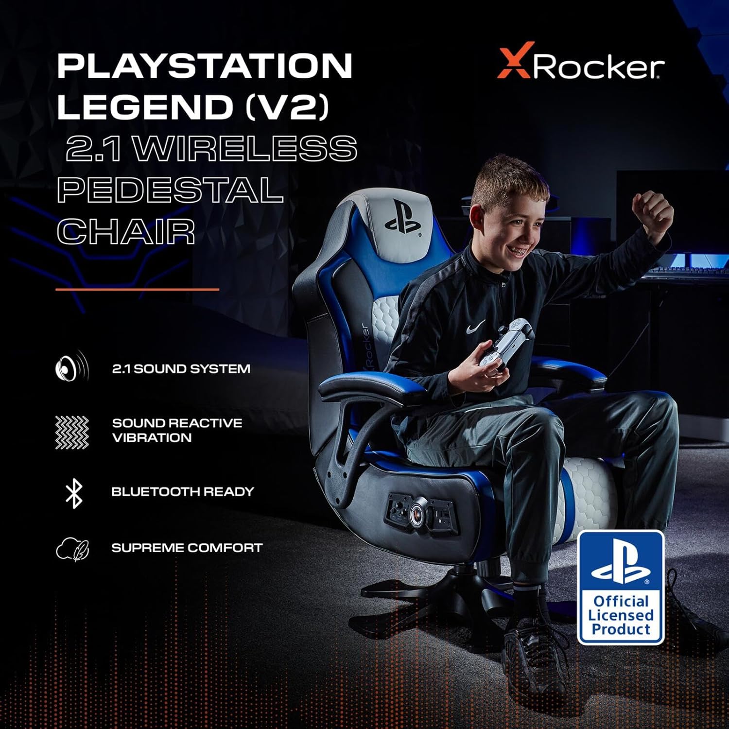 Gaming Chairs - X Rocker Legend 2.1 Sony PlayStation 5 Gaming & Entertainment Armchair – Bild 3