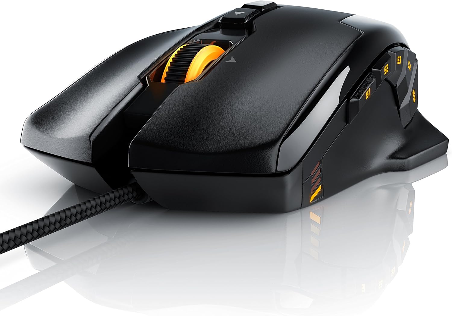 Gaming Tastatur & Maus - Titanwolf Gaming Set Mechanical Keyboard Aluminium MMO 10800dpi Gaming Mouse Specialist XXL Mouse Pad Mechanical Keyboard Anti-ghosting LED Backlight 19 Light Modes Macro Mode – Bild 5