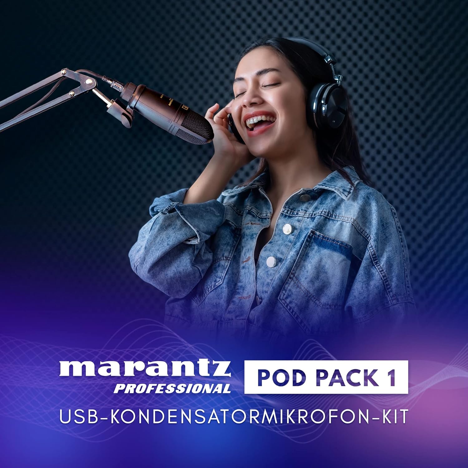Streaming-Equipment - Marantz Professional Pod Pack 1 - Complete podcasting kit including professional USB condenser microphone, fully adjustable stand and USB cable – Bild 9