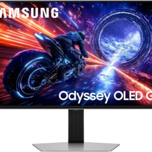 Gaming PC & Gaming Monitors – Samsung 27 Inch Odyssey G60SF OLED Gaming Monitor, Screen with OLED Panel, 2560 x 1440 Pixels, 500 Hz, 0.03 ms (G/G), Glare Free PC, NVIDIA G-Sync, AMD FreeSync Premium Pro, LS27FG602SUXEN