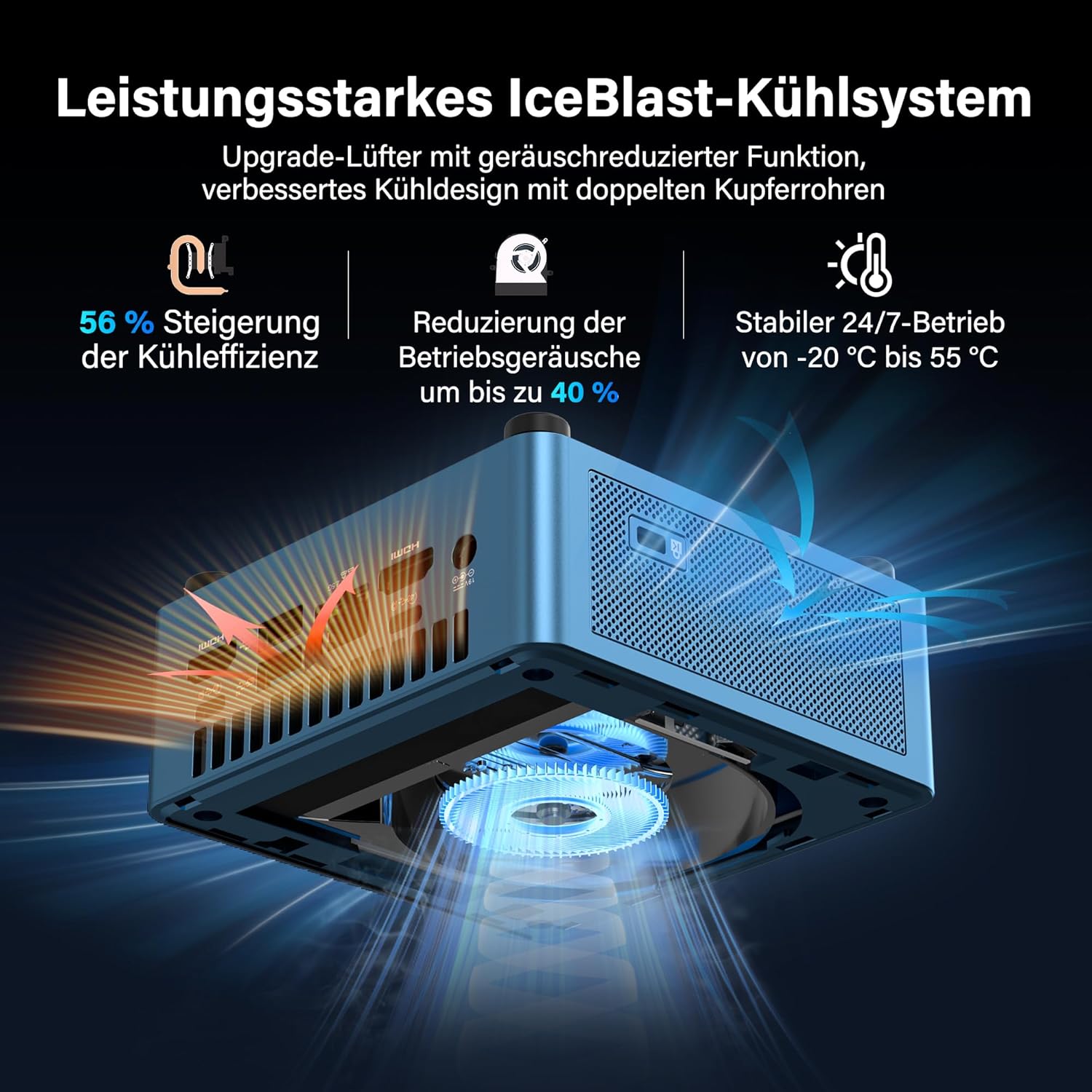 Gaming PC & Laptops - GEEKOM Mini PC IT12 with Intel i5-12450H (3-Year Warranty), 16GB RAM (Expandable - Not LPDDR) & 512GB SSD, 8K Quad Display, 6X USB, SD Card Slot, Windows 11 Pro, for Home Office – Bild 6