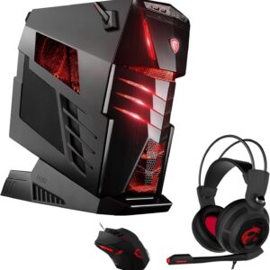 Gaming PC & Laptops – MSI Aegis Ti3 VR7RF-043DE Gaming PC with Gaming Pack (Intel Core i7-7700K, NVIDIA GeForce GTX1080Ti Gaming 11GB, 2x512GB PCIe SSD, 4x16GB DDR4, Win 10 Home) Black