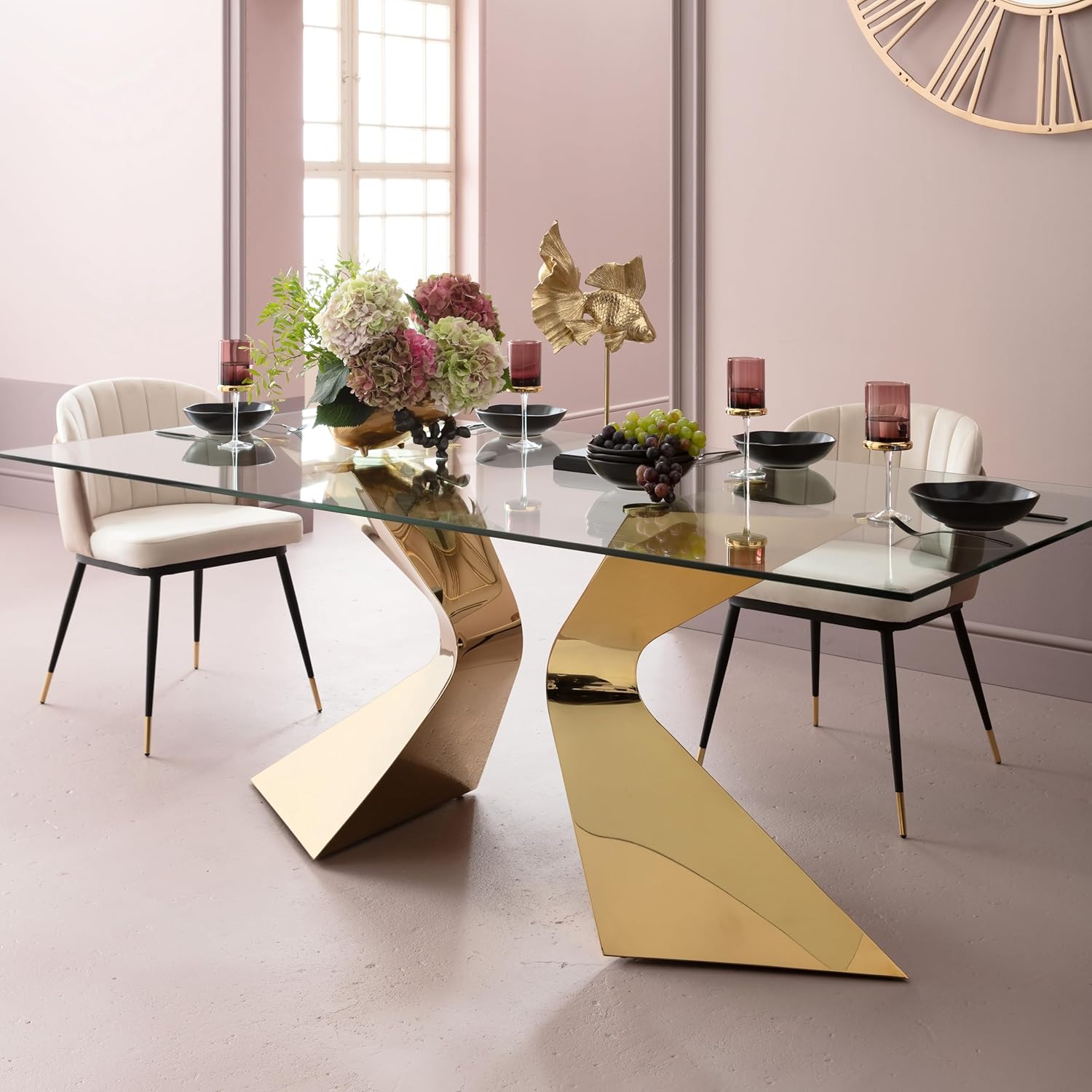 Gaming Consoles & Controllers - Kare Design Table Gloria Gold 200 x 100 cm – Bild 2