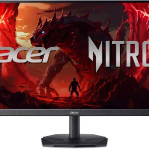 Gaming PC & Gaming Monitors – Acer Nitro KG242YX1 Gaming Monitor 23.8 Inch (60 cm Screen) Full HD, IPS, 200Hz, 1ms/0.5ms (GTG, Min.), 2xDP 1.4, 2xHDMI 2.0, AdaptiveSync