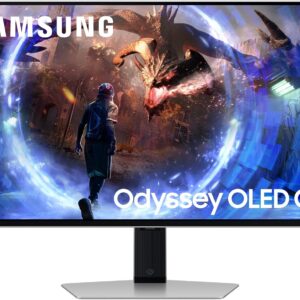 Gaming PC & Gaming Monitors – Samsung Odyssey G60SD OLED Gaming Monitor, 27 Inch Screen with OLED Panel, 2560 x 1440 Pixels, Refresh Rate 360 Hz, Response Time 0.03 ms (G/G), AMD FreeSync Premium Pro, LS27DG600SUXEN