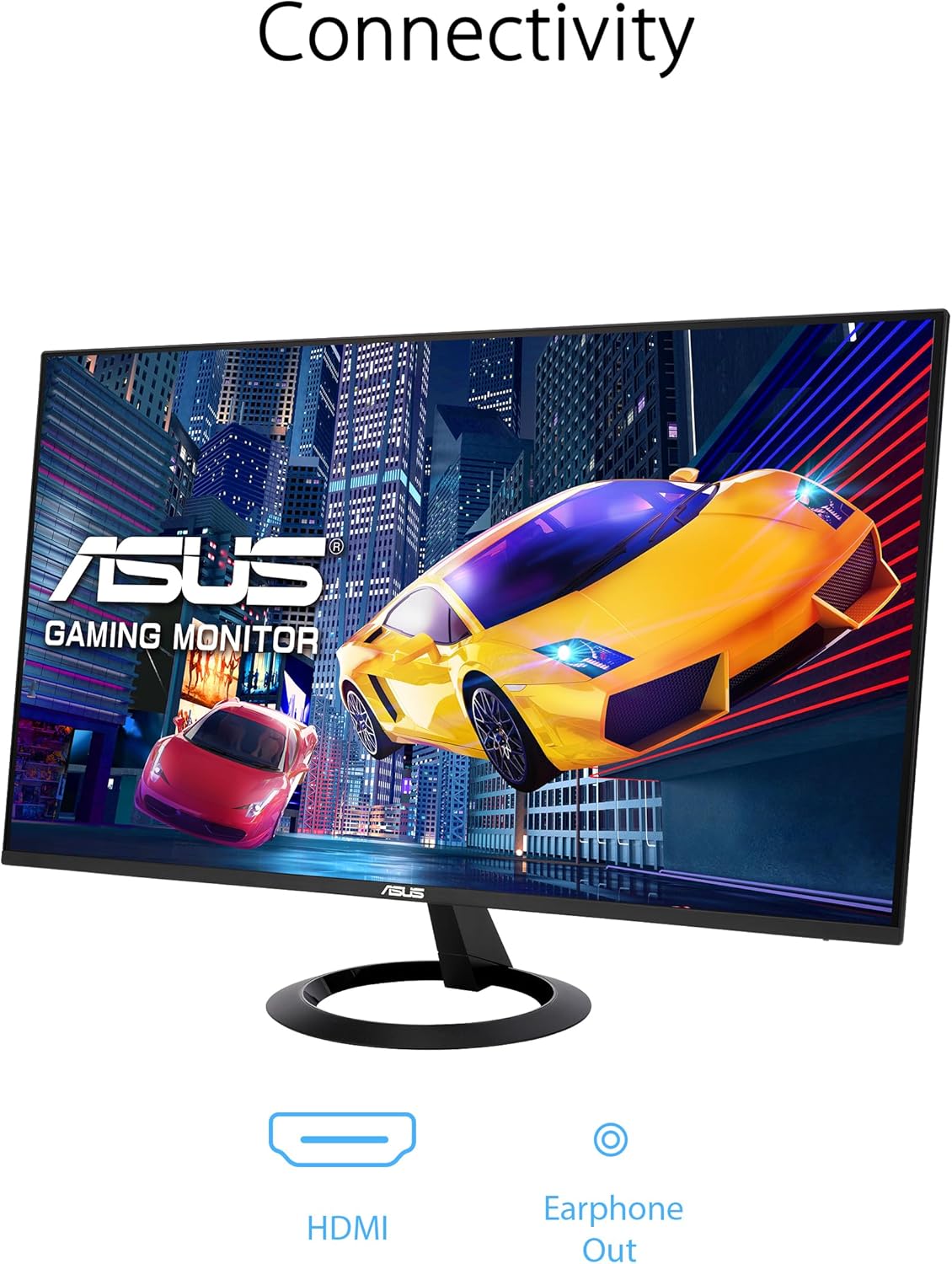 Gaming PC & Gaming Monitors - ASUS Eye Care VZ27EHF - 27 Inch Full HD Monitor - Slim Design, Frameless, Flicker-Free, Blue Light Filter, Adaptive Sync - 100 Hz, 1ms MPRT, 16:9 IPS Panel, 1920 x 1080 - HDMI, Black – Bild 6