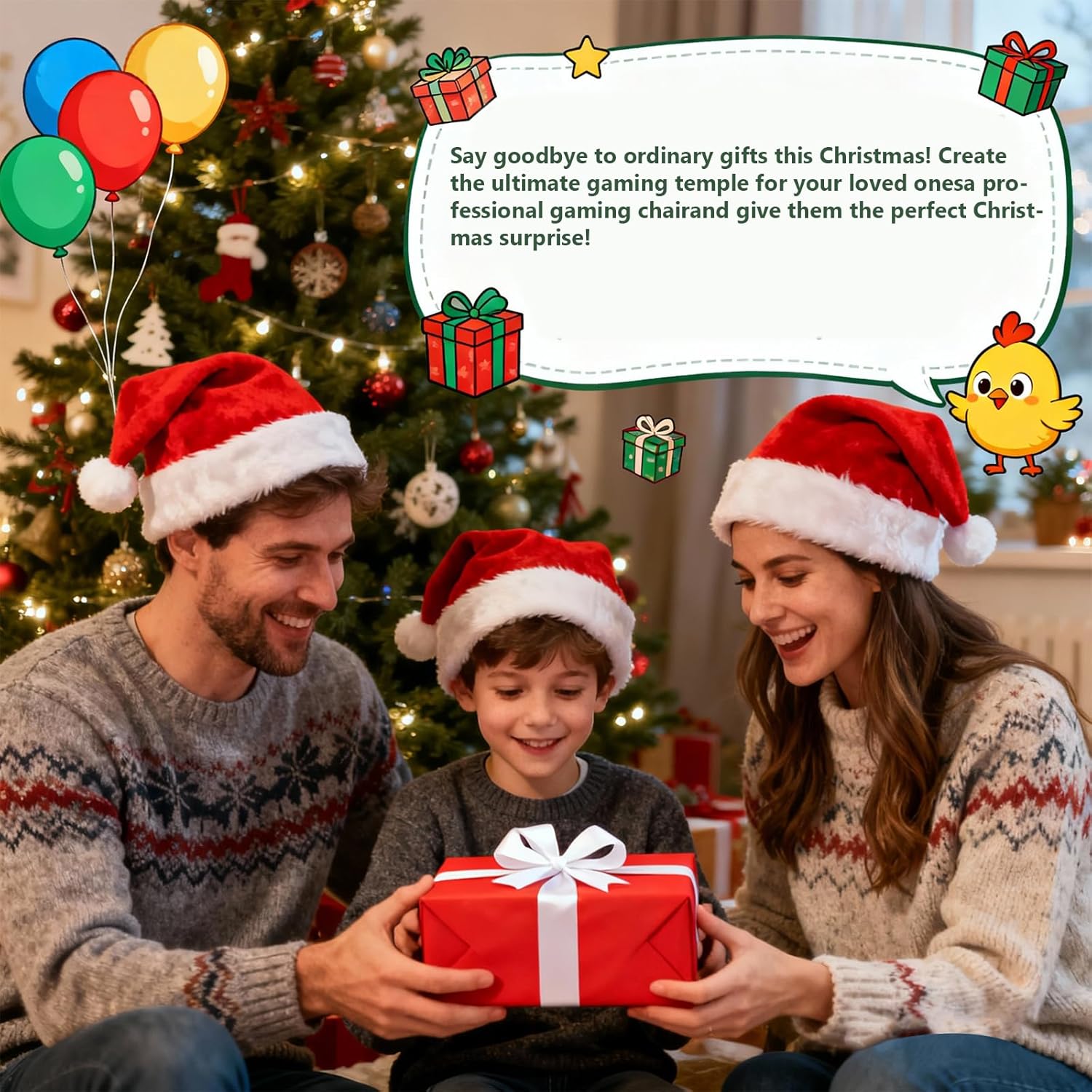 Gaming Chairs - JUMMICO Gaming Chair, Desk Chair with Massage Function, Office Chair Ergonomic with Footrest, 150 kg, White – Bild 4