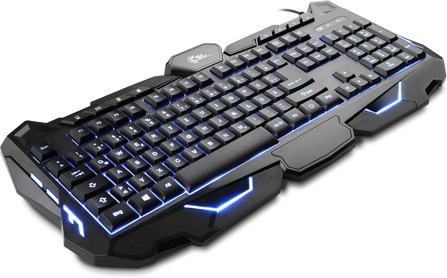 Gaming Tastatur & Maus - CSL Morpheus Gaming Keyboard & Mouse Set LED Lighting RGB Black QWERTZ Key Layout 2400 DPI – Bild 4