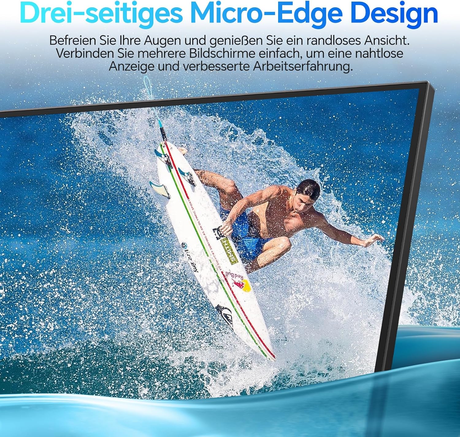 Gaming PC & Gaming Monitors - KOORUI E2212F 21.45 Inch Monitor, FHD 1920 x 1080 100Hz PC Monitor, Adaptive Sync HDMI 1.4, Eye Care Screen, -5° to 15° Tilt, VESA 100 x 100 mm – Bild 4