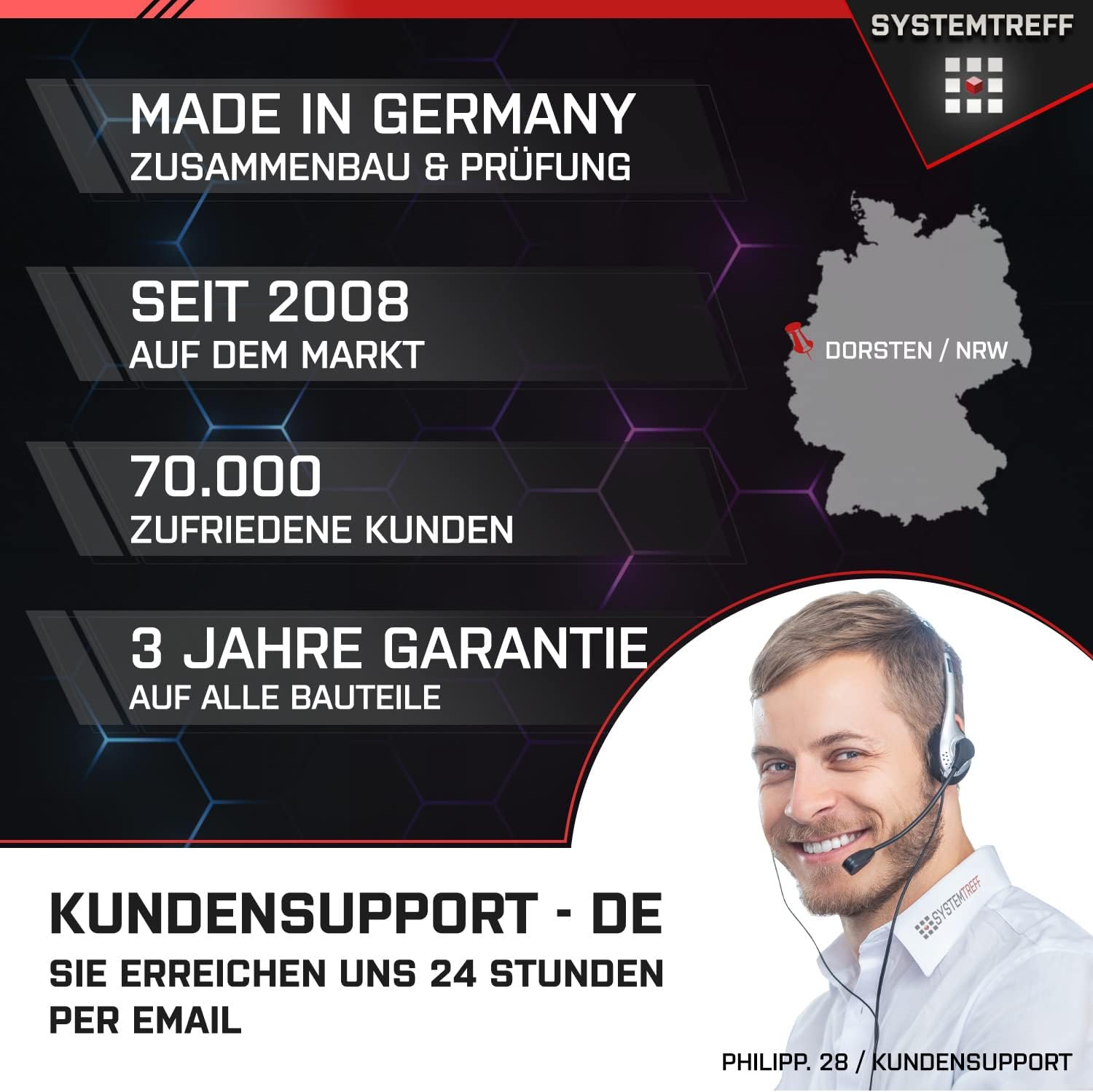 Gaming PC & Laptops - SYSTEMTREFF High-End Gaming PC White Intel Core i7-12700KF 12x5GHz | Nvidia RTX 4070 12GB DX12 | 1TB M.2 NVMe | 32GB DDR5 RAM | WLAN Desktop Computer Calculator for Gamers, Gamers & Streamers – Bild 6