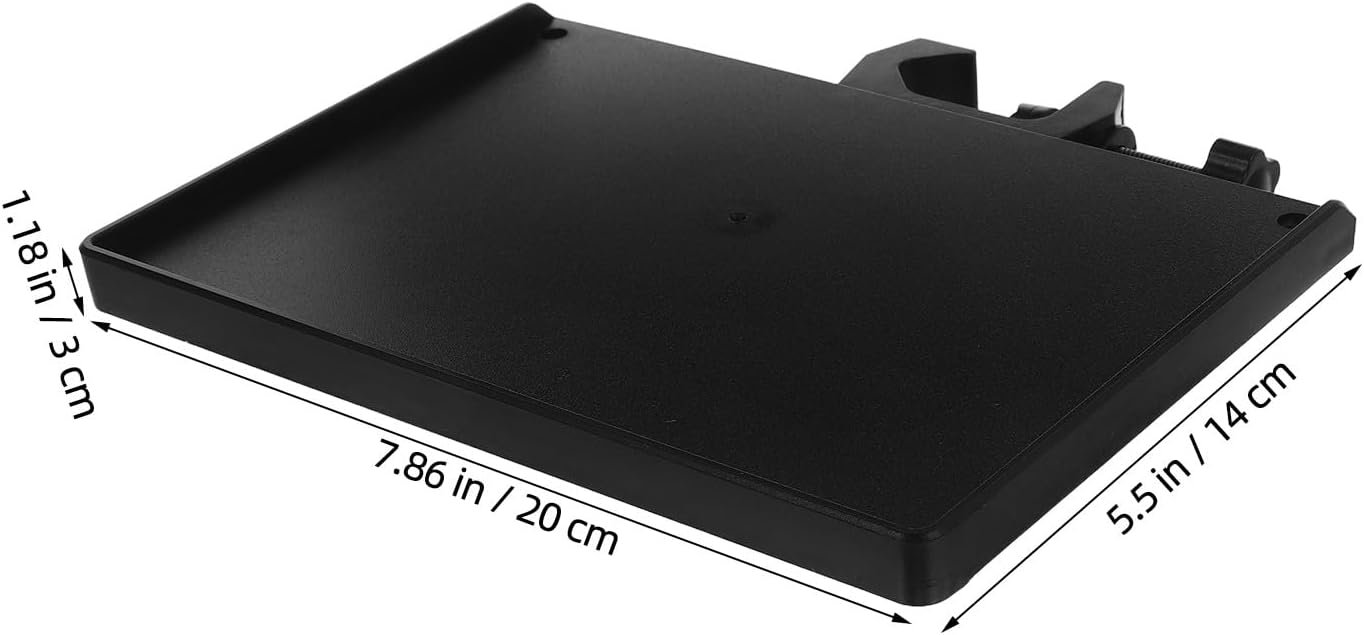 Streaming-Equipment - GARVALON 2 Stück Pack Mikrofonstativablage mit Klemmhalterung für 25mm Rohre Ablage für Soundkarte und Zubehör Universell für Streaming Live Auftritte – Bild 2