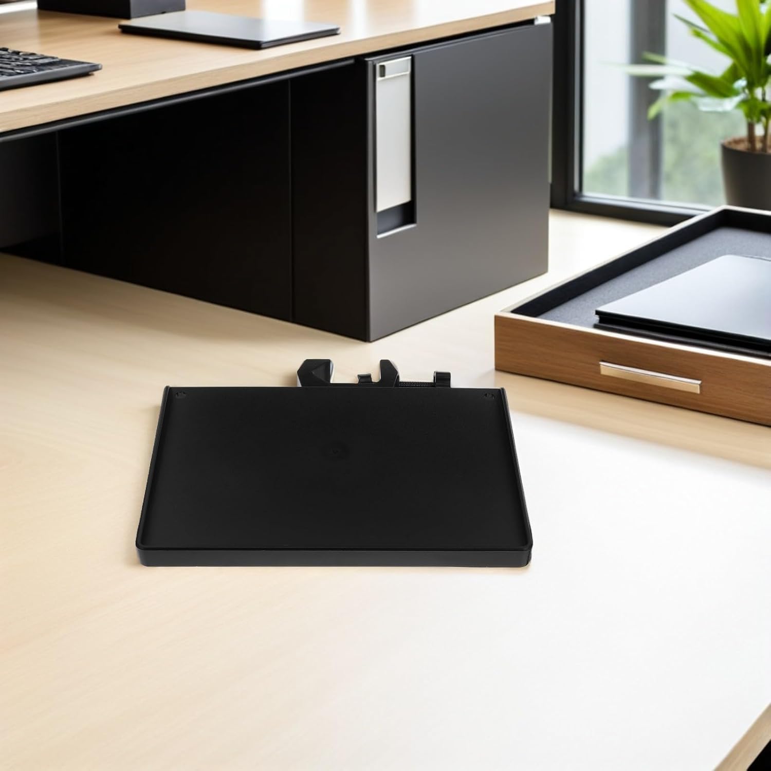 Streaming-Equipment - GARVALON 2 Stück Pack Mikrofonstativablage mit Klemmhalterung für 25mm Rohre Ablage für Soundkarte und Zubehör Universell für Streaming Live Auftritte – Bild 5