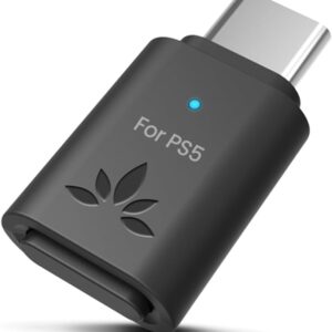 Gaming Consoles & Controllers – Avantree C81-Gaming – USB-C Bluetooth 5.3 Audio Adapter for PS5, Qualcomm Chip, aptX Adaptive & HD, Premium Sound, Compatible with AirPods, Bose Headphones & More