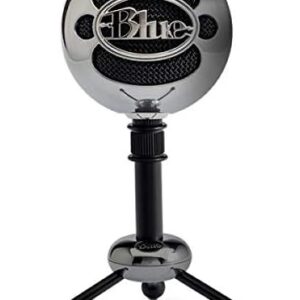 Streaming-Equipment – Blue Snowball USB Microphone for Recording, Streaming, Podcasting, Gaming on PC and Mac, Condenser Microphone with Cardioid and Bullet Pattern and Stylish Retro Design – Silver