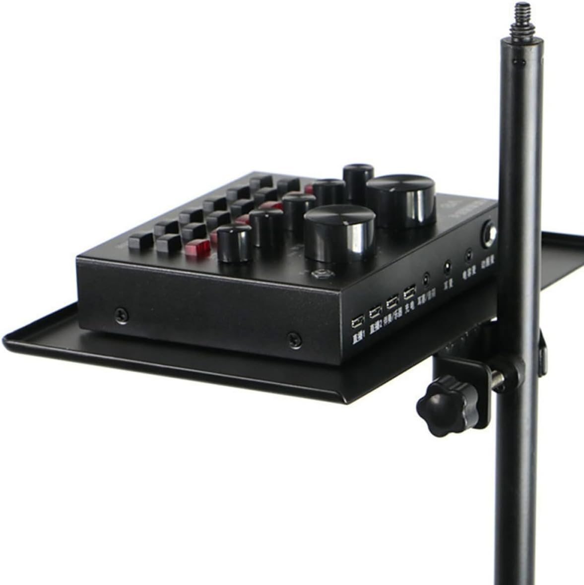 Streaming-Equipment - Veemoon Microphone Stand Storage Plate Made of Plastic Metal Sturdy Holder for Mobile Phone Live Streaming Practical Utility Tray Tray Easy Assembly Durable Accessories for – Bild 5