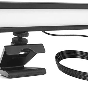 Streaming-Equipment – Luxceo USB LED Streaming Light, 9 W, 66 Lamp Beads, Video Light, with Desktop Tripod and Clip (2500-9000K, CRI 95+) Lighting for Photo Studios, Tiktok, Live Streaming, YouTube, Video Conference