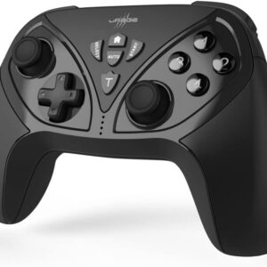 Gaming Consoles & Controllers – uRage Vendetta 300 Unleashed Gamepad (Wireless Controller, Ergonomic, Dual Vibration, Built-in Battery, 4 Backbuttons, PC Gamepad, USB, Black)