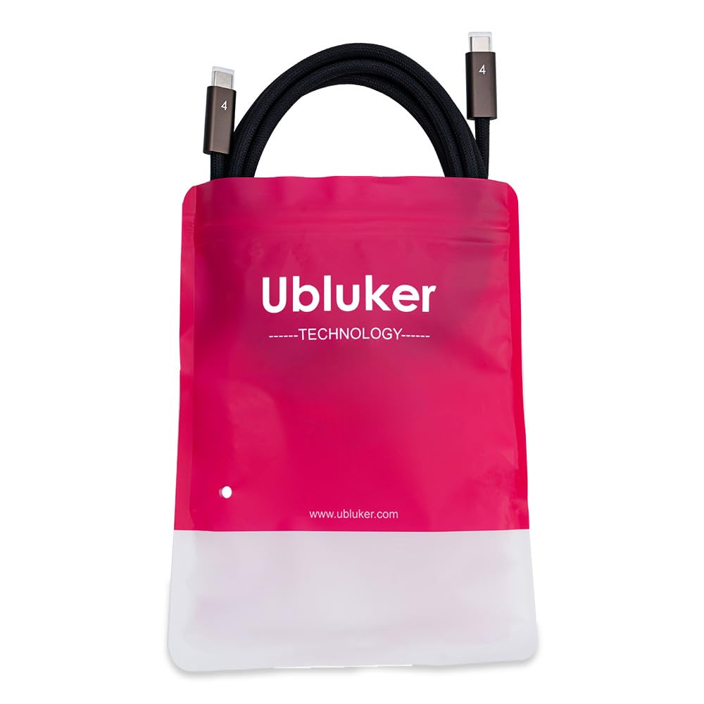 Gaming PC & Gaming Monitors - USB C to USB C Cable 40 Gbps 1 m, 240 W 100 W 60 W USB4 Cable 24 Pin for Thunderbolt 4 Emarker USB Type C 48V 5A PD3.1 Video Audio Data Sync for iPhone 16 16e 15 Galaxy S25 Display PC Mac – Bild 5