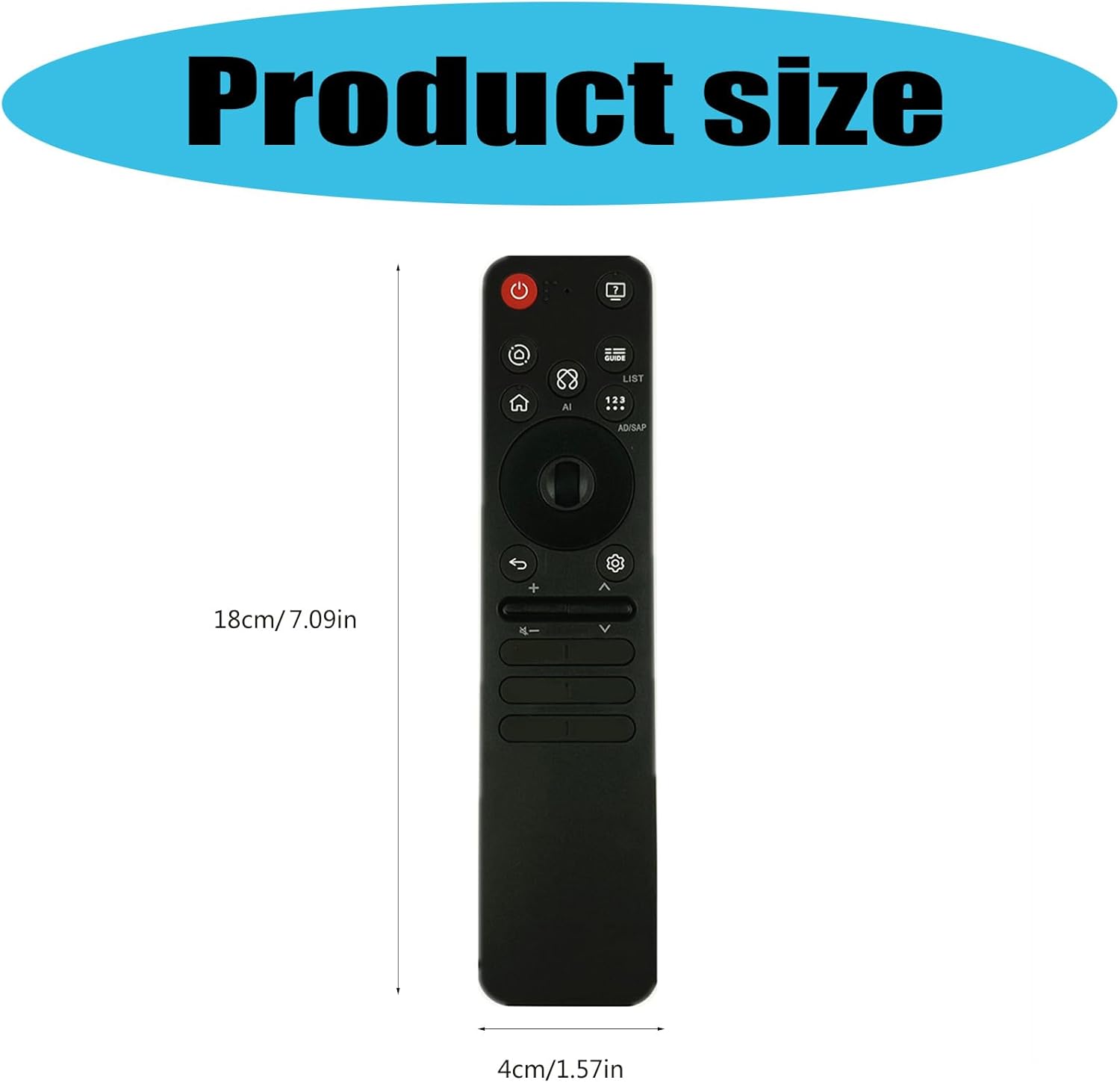 Streaming-Equipment - Sprachsteuerungsfernbedienung MR25GA Ersatzteil Für AI Fernseher AKB76046602 76046603 Streaming Geräte Breite Kompatibilität Zubehör – Bild 4