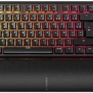 Gaming Tastatur & Maus – Corsair K70 Core TKL Wireless RGB Mechanical Gaming Keyboard, Keyless, MLX Red v2, Pre-Lubricated, ABS Key Caps, AZERTY-FR Black