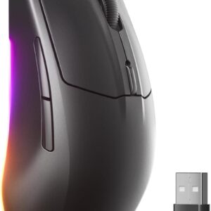 Gaming PC & Laptops – SteelSeries Rival 3 Gen 2 Gaming Mouse – 8,500 DPI TrueMove Core Optical Sensor – 60 Million Clicks Guaranteed – Low Latency – 77 g Lightweight – PTFE Sliding Feet – RGB – Black