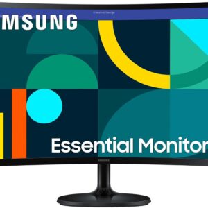 Gaming PC & Gaming Monitors – Samsung S36GD Essential Curved Monitor, 27 Inches, PC Screen with VA Panel, Full HD Resolution, 4 ms Response Time, 100 Hz Refresh Rate, Eco Saving Plus, Flicker Free, Black, S27D364GAU