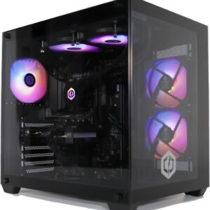 Gaming PC & Laptops – CYBERPOWERPC Luxe Gaming PC – Intel Core i9-12900KF, Nvidia RTX 5070 12GB, 32GB RAM, 1TB NVMe SSD, 750W 80+ PSU, Water Cooling, Windows 11, Ark RGB