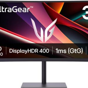 Gaming PC & Gaming Monitors – LG Ultragear 34G630A-B Gaming Monitor: 34″ Curved VA, WQHD (3440×1440), 240Hz, DisplayHDR 400, 21:9, AMD FreeSync Premium, 2X HDMI 2.1, DP 1.4, USB-C, Black