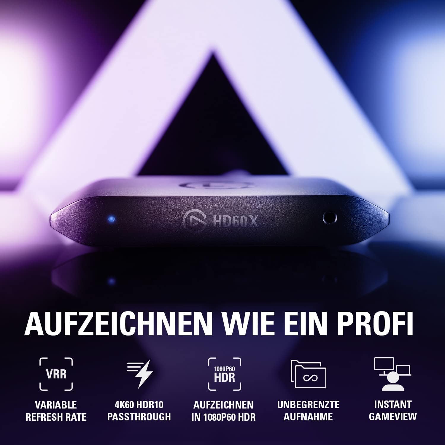 Streaming-Equipment - Elgato HD60 X - Stream and record in 1080p60 HDR10 or 4K30 with ultra-low latency on PS5/Pro, PS4/Pro, Xbox Series X/S, Xbox One X/S, OBS and more programs, PC and Mac – Bild 2