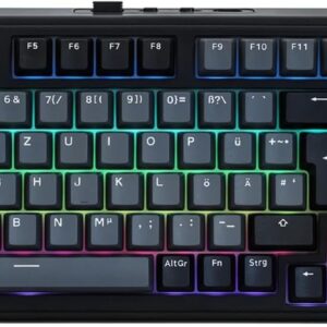 Gaming Tastatur & Maus – EPOMAKER TH99-ISO-DE QWERTZ Mechanical Keyboard Wireless, 96% Percent Gaming Keyboard with Numpad, Hot-Swap, RGB, Gasket, BT/2.4G/USB-C, Programming Software (Black, Sea Salt Silent V2)