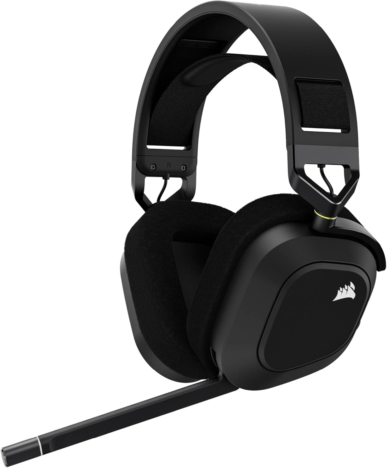 Gaming PC & Laptops - Corsair HS80 RGB Wireless Premium Gaming Headset with Dolby Atmos Audio, Omnidirectional Microphone, 18 m Range, Up to 20 Hours Battery Life, PS5/PS4 Wireless Compatibility, Carbon