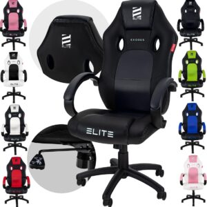 Gaming Chairs – Elite Racing gaming chair MG-100 – office chair – faux leather – ergonomic – racer – swivel chair – executive chair – desk chair