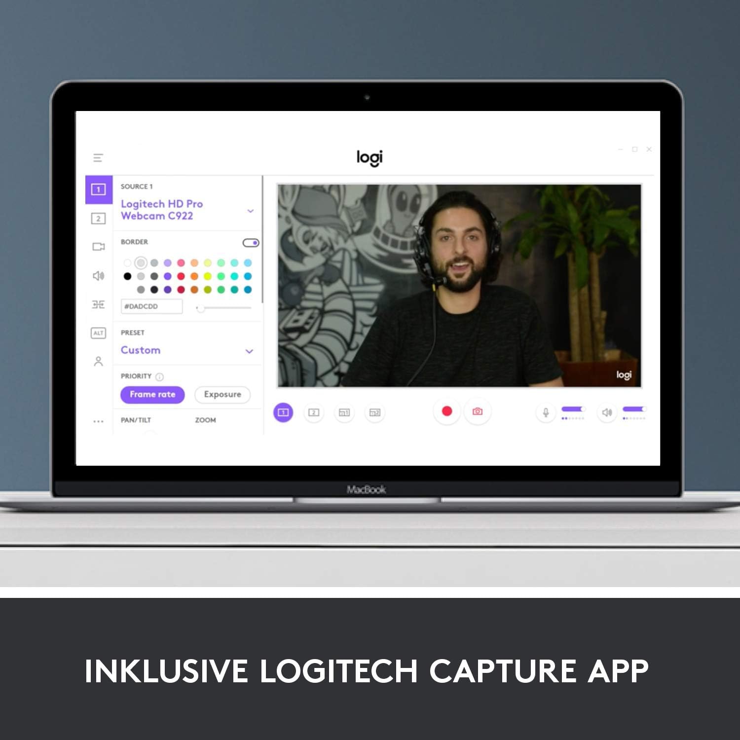 Webcam - Logitech C920 HD Pro Webcam for Amazon, Full HD 1080p / 30fps Video Calling, Clear Stereo Sound, HD Light Correction, For Skype, Zoom, FaceTime and Hangouts, PC / Mac / Laptop / Macbook / Tablets - Black – Bild 9