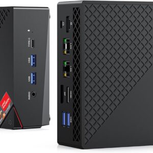 Gaming PC & Laptops – ACEMAGICIAN AM06Pro Mini PC, AMD Ryzen 5 7430U (6C/12T, Up to 4.3Ghz), 16GB DDR4 512GB M.2 SSD Micro PC with Windows 11 Pro | 4K Triple Display | Type-C | Dual Ethernet | WiFi 6 | BT 5.2