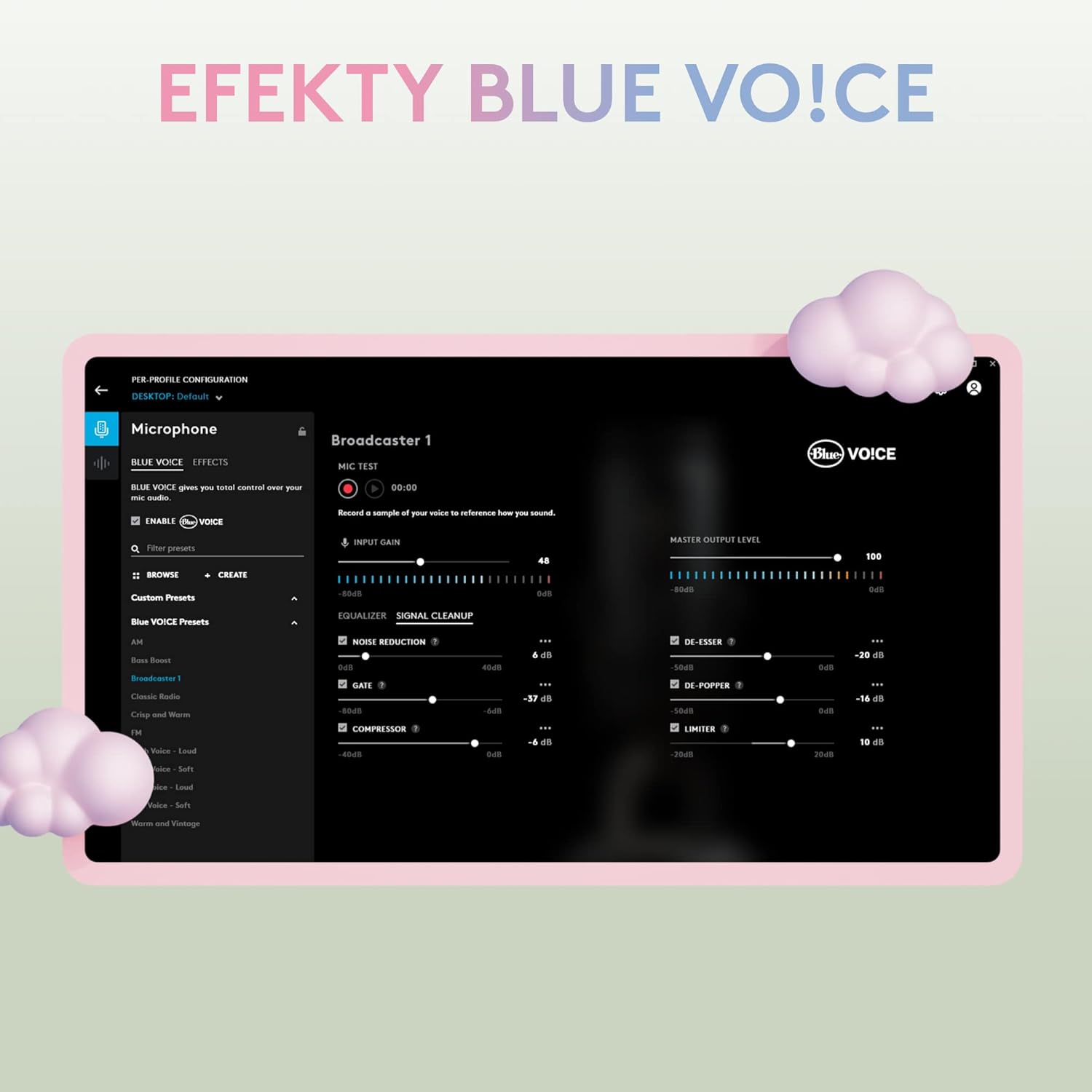 Streaming-Equipment - Logitech G Blue Yeti Premium Quality USB Gaming Microphone for Streaming, Blue VO!CE Software, PC, Podcast, Studio, Computer Microphone, Exclusive Streamlabs Themes, Special Edition - Pink – Bild 4