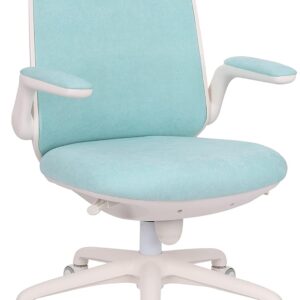 Gaming Chairs – Easy White Mint Office Chair, Ergonomic Backrest, Adjustable Armrests, Folding Desk, Home, Office, Home Office