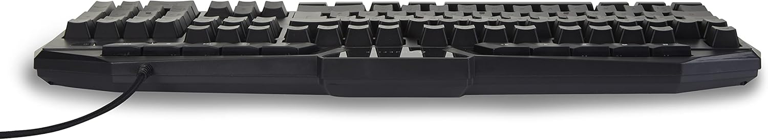 Gaming Tastatur & Maus - SureFire Kingpin Gaming Keyboard, Gaming Multimedia Keyboard with Programmable LED Backlight, RGB Keyboard with USB Cable, 25 Anti-Ghosting Keys, QWERTZ Layout German – Bild 2