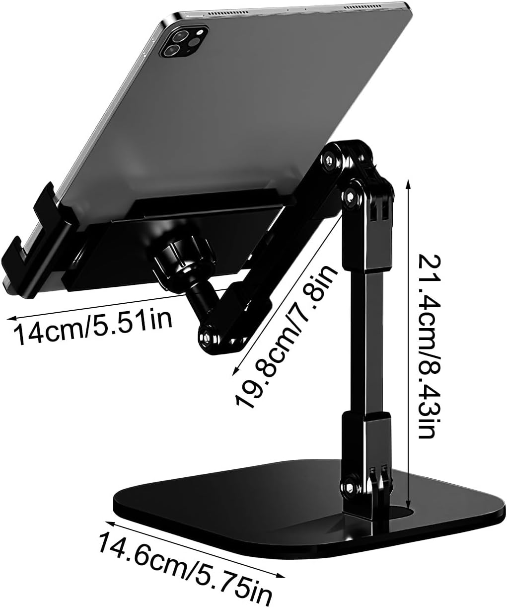 Streaming-Equipment - Schreibtisch-Handyhalterung, faltbar, Teleskop, verstellbarer Winkel, Zubehör, Handy-Schreibtischständer, für Videoanrufe, Videoaufnahmen, Live-Streaming, Anrufe, Zuhause, Fitness, Workout – Bild 6
