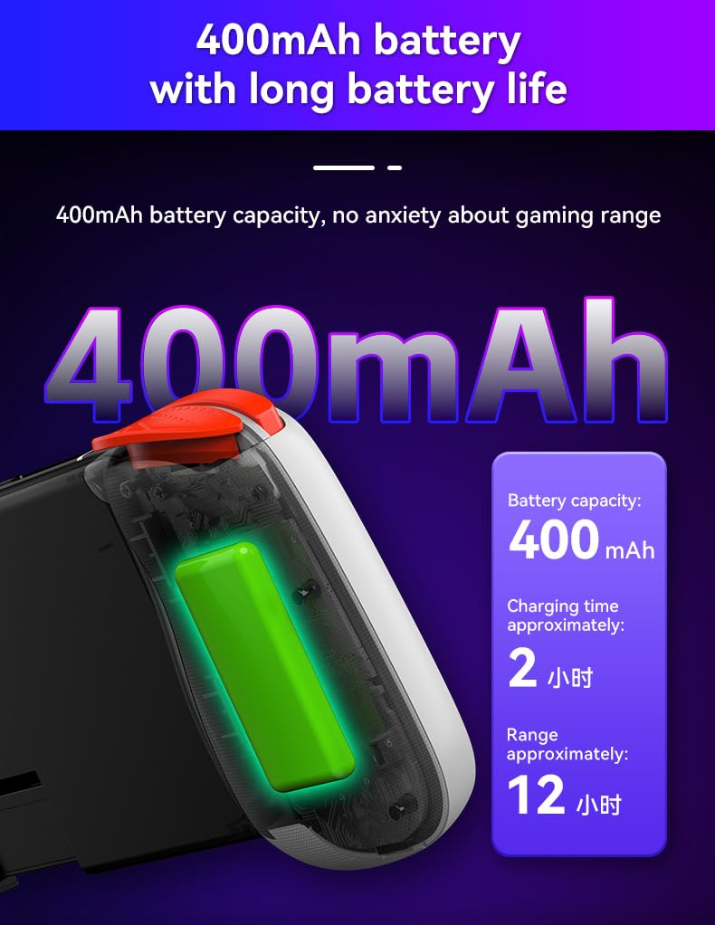 Gaming Consoles & Controllers - Megadream Wireless Controller für iPhone/Android, MFi Bluetooth Mobile Gamepad für iOS/Switch/Lite/PC/PS/Cloud Gaming dehnbarer Joystick für iPhone 15 14 13/Plus/Pro/Max, Direct Play (weiß) – Bild 2