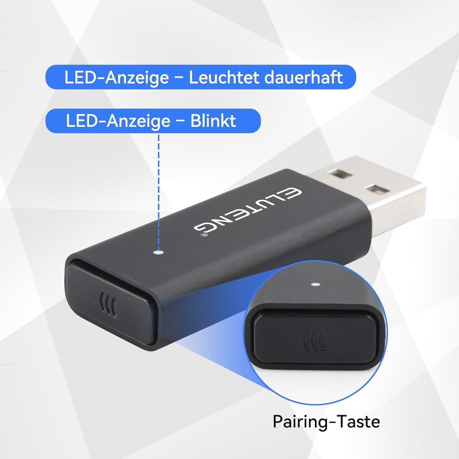 Gaming Consoles & Controllers - ELUTENG Wireless Adapter for Xbox One/One S/One X/Elite 1/Elite 2 Controller, USB Wireless Gaming Receiver Compatible with PC Windows 11/10/8/7 – Bild 4