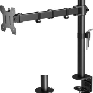 Gaming PC & Gaming Monitors – 1home Triple Arm Desk Mount Ergonomic LCD LED Computer Monitor Bracket Stand Tilt Swivel Rotation 13”-32” Screen TV