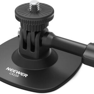 Streaming-Equipment – NEEWER Adhesive Mount Compatible with Insta 360 GoPro DJI AKASO Action Cam, 180° Tilting Flexible Car Helmet Holder Mount Base Adapter for POV Video Recording Live Streaming, for 1/4 Inch Accessories